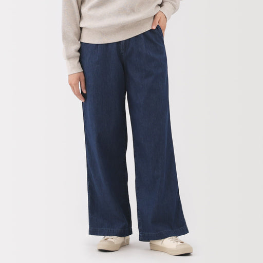 Lightweight Denim Wide Pants MUJI