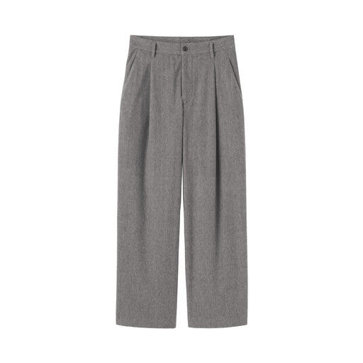 Brushed Wide Pants Gray MUJI