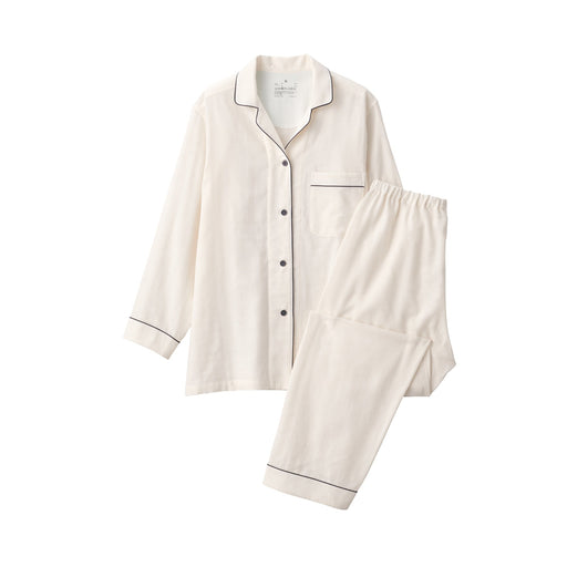 Side Seamless Double Gauze Pajamas Off White MUJI