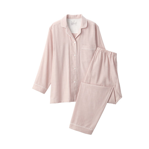 Side Seamless Double Gauze Pajamas Light Pink MUJI
