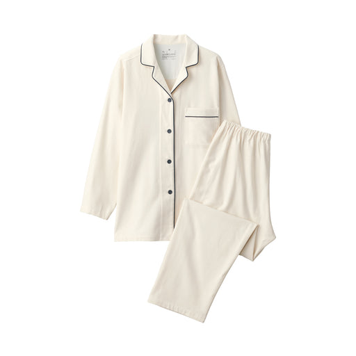 Side Seamless Flannel Pajamas Ivory MUJI