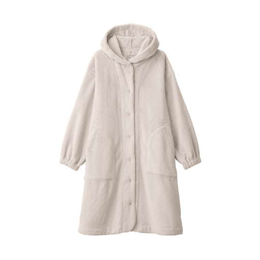 Anti-Static Wearable Blanket Cardigan Light Beige MUJI
