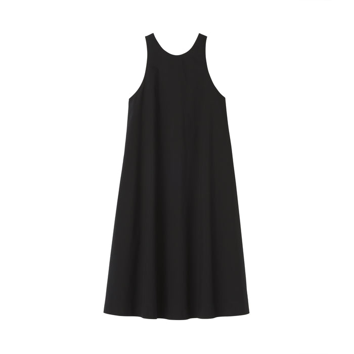 Broadcloth Sleeveless Dress | Women's Dresses | MUJI USA Black / L Broadcloth Sleeveless Dress | Women's Dresses | MUJI USA Black / L