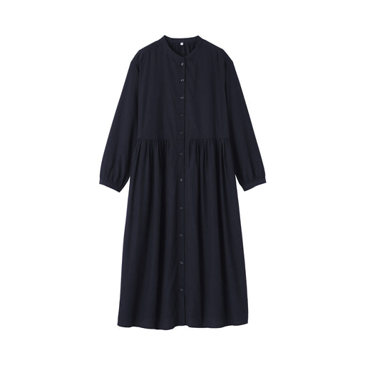 Cotton Voile Dress Dark Navy MUJI