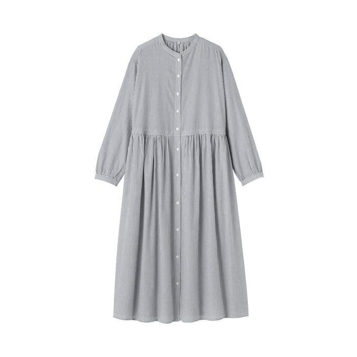 cotton voile check volume sleeve dress reviews Women's Cotton Volume Sleeve Dress