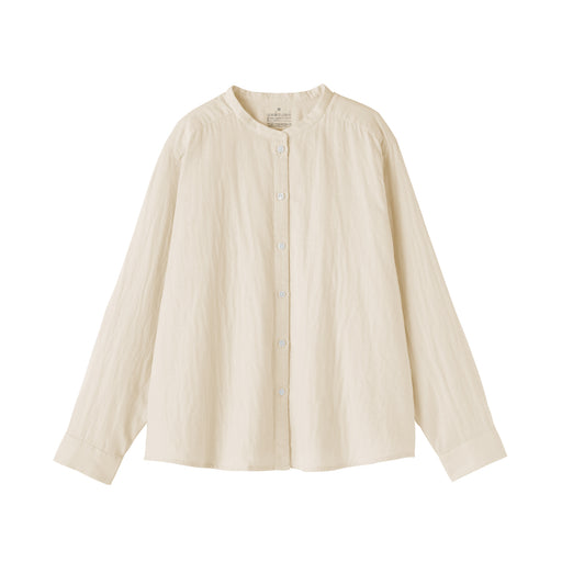 Kapok Blend Double Gauze Blouse Natural MUJI