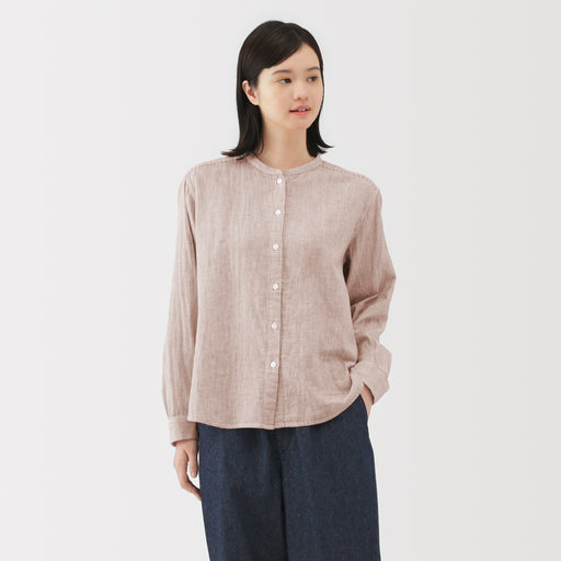 Kapok Blend Double Gauze Blouse MUJI