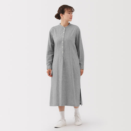 Kapok Blend Double Gauze Dress MUJI