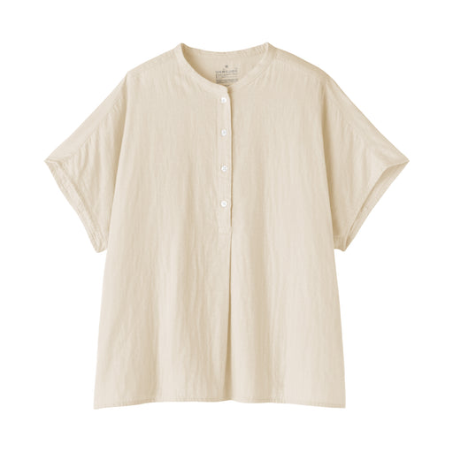 Kapok Blend Double Gauze Blouse Natural MUJI