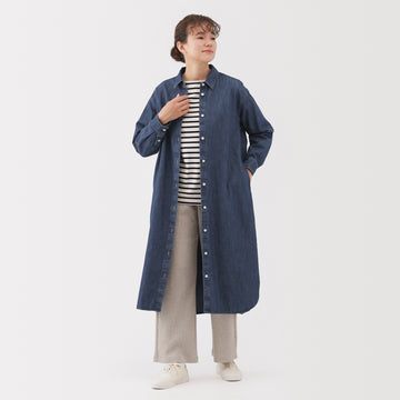Washed Denim Shirt Dress MUJI
