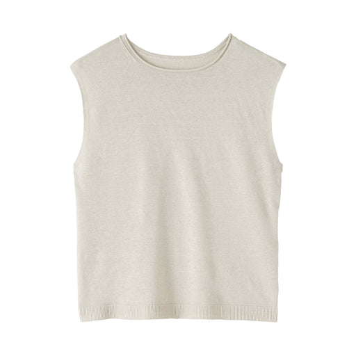 Linen Sleeveless Sweater Light Beige MUJI