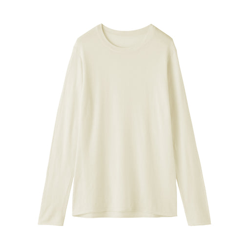 #onlineexclusive Lyocell Blend Crewneck Sweater BA1RG26S Ivory MUJI