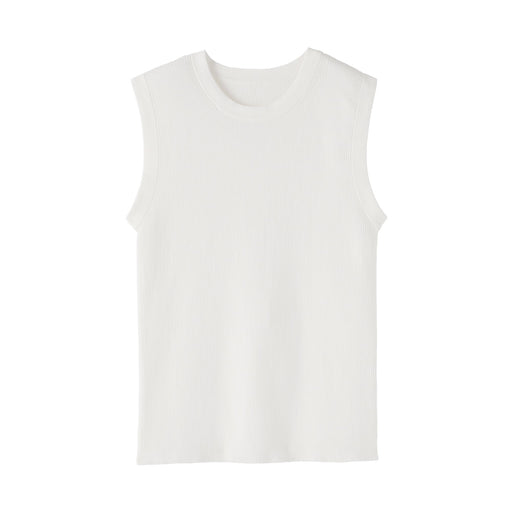 Light Knit Sleeveless Sweater White MUJI