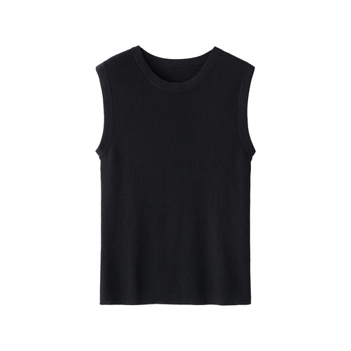 Light Knit Sleeveless Sweater Black MUJI