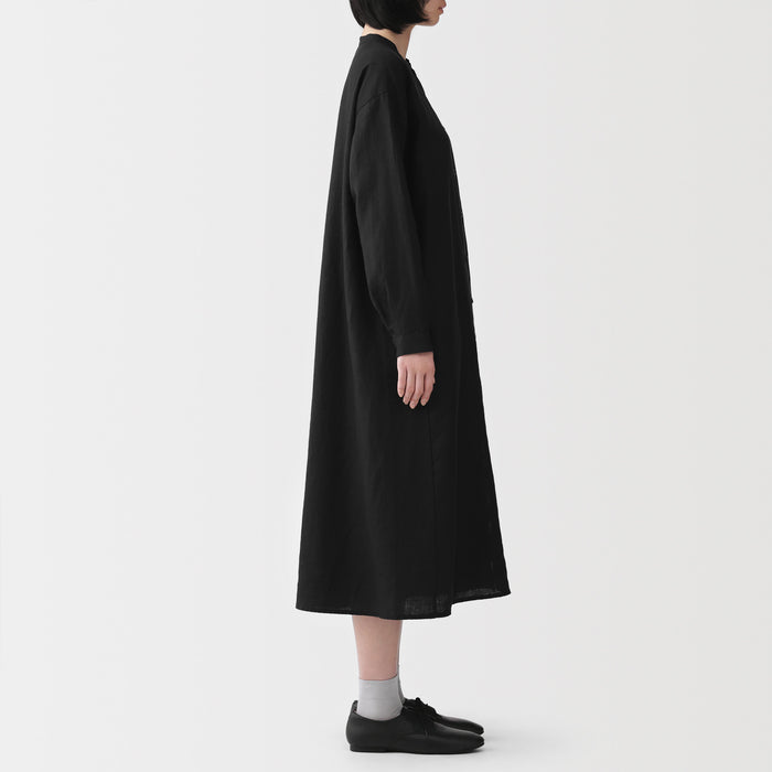 Linen Shirt Dress | Women's Spring Dresses | MUJI USA Linen Shirt Dress | Women's Spring Dresses | MUJI USA