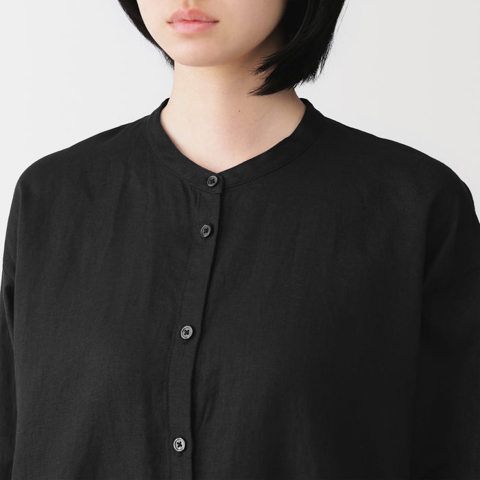 Linen Shirt Dress | Women's Spring Dresses | MUJI USA Linen Shirt Dress | Women's Spring Dresses | MUJI USA