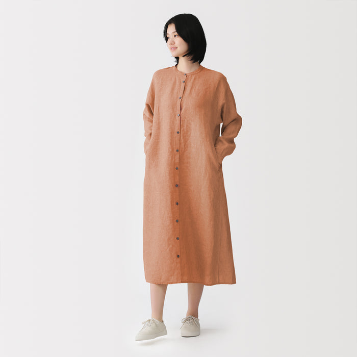 Linen Shirt Dress | Women's Spring Dresses | MUJI USA Linen Shirt Dress | Women's Spring Dresses | MUJI USA