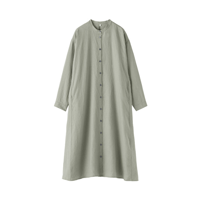 Linen Shirt Dress | Women's Spring Dresses | MUJI USA Linen Shirt Dress | Women's Spring Dresses | MUJI USA