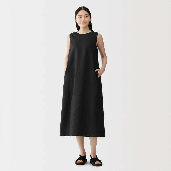 chinese dress ladies Linen Sleeveless Dress | Women's Spring Dresses