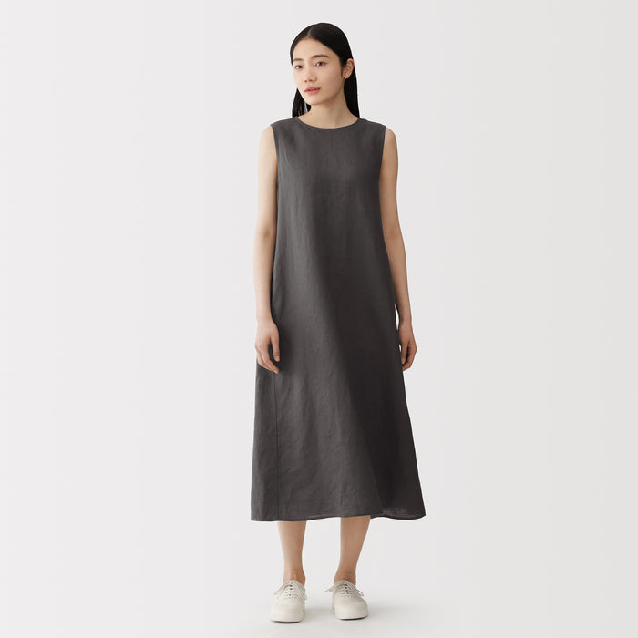 Linen Sleeveless Dress | Women's Spring Dresses | MUJI USA