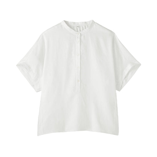 Linen Blouse White MUJI