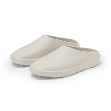 Foot Shaped Sabot Sandals Light Beige MUJI