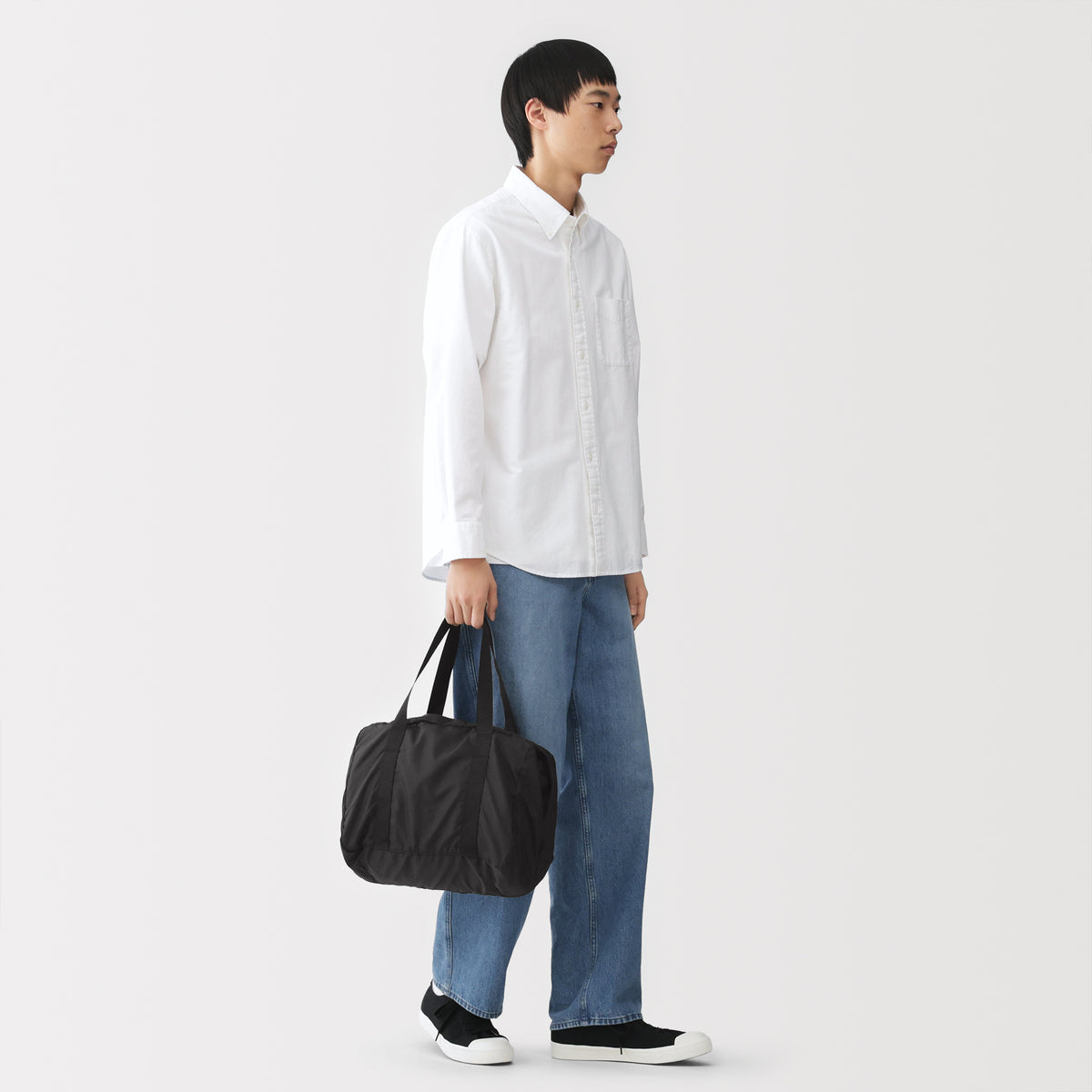 【新品】NEIGHBORHOOD POCKETABLE BOSTON BAG Pocketable Water Repellent Boston Bag 36L | Travel | MUJI USA