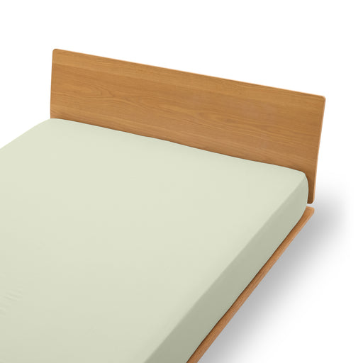 Cooling Fitted Sheet Green MUJI