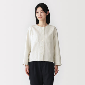 Hemp Blend Twill Shirt MUJI