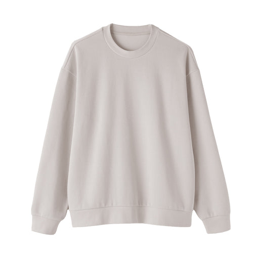 Double Knit Crewneck Pullover Light Gray MUJI