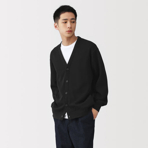 Double Knit V-Neck Cardigan MUJI