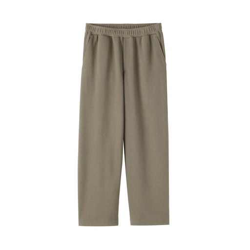 Double Knit Sweatpants Khaki Green MUJI