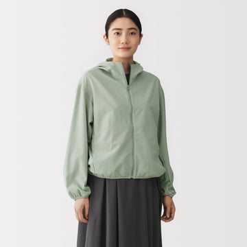 Breathable Seersucker Zip Hoodie MUJI