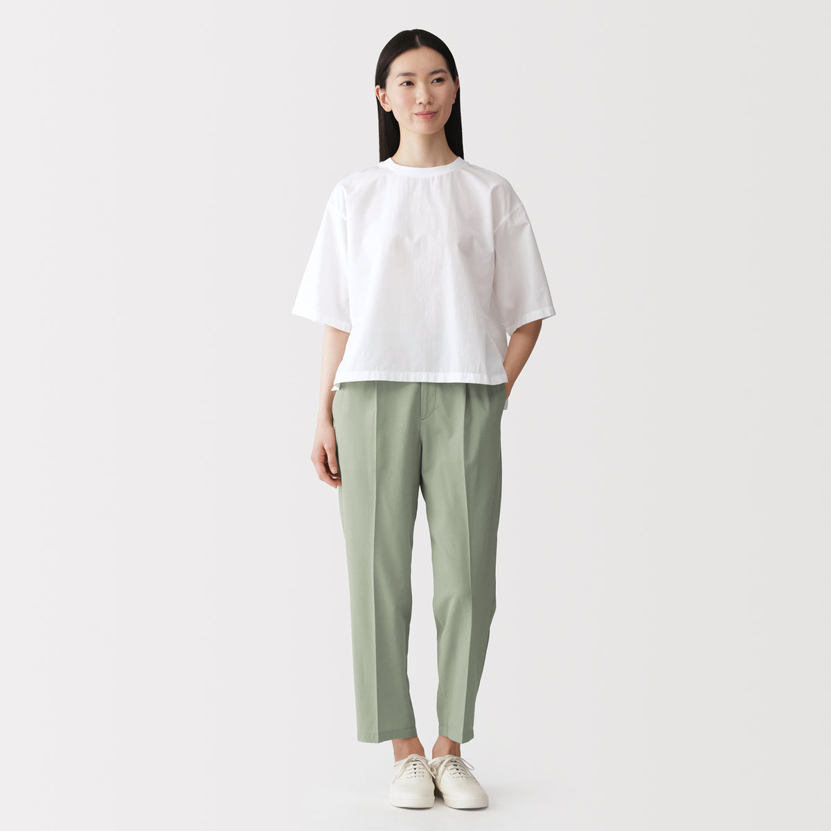 Breathable Seersucker Tapered Pants