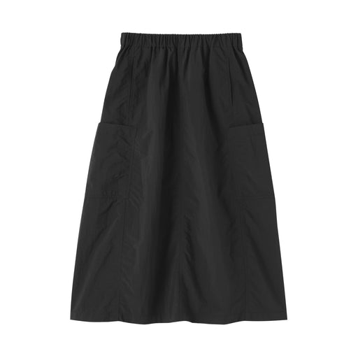 Water Repellent Cargo Skirt Black MUJI