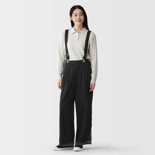 Kapok Blend Denim Overall Pants MUJI