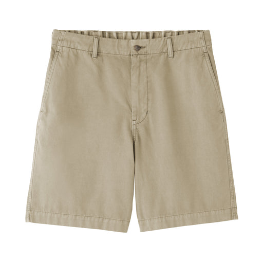 Cotton Garment-Dyed Shorts Beige MUJI