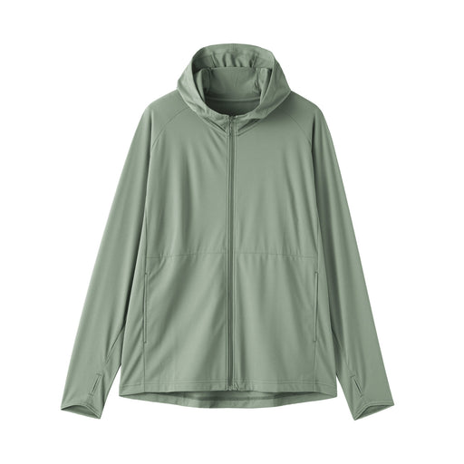 UV Protection Zip Hoodie Smoky Green MUJI