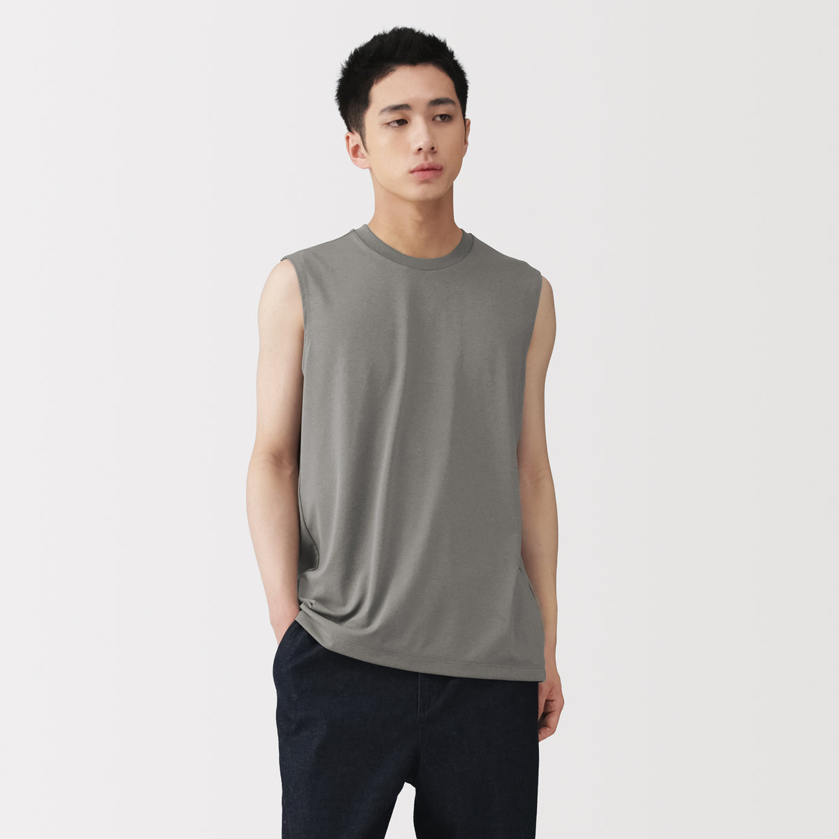 MUJI — UV Protection Sleeveless T-Shirt