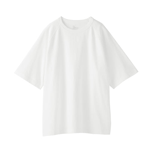 Heavyweight Cotton Half Sleeve T-Shirt White MUJI