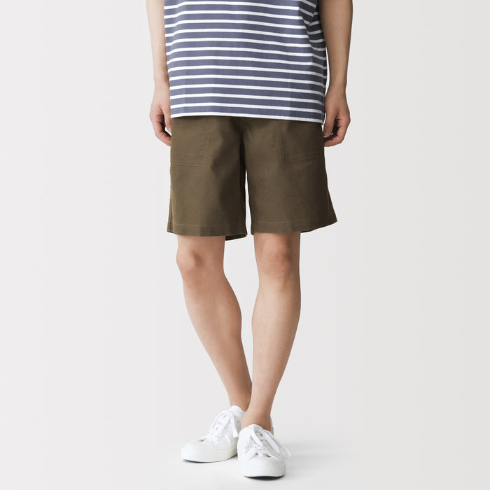 Mujo Ys Jute Blend Shorts | Men's Short Pants | MUJI USA