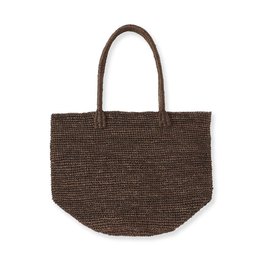 Labo Hand-Knitted Abacá Tote Bag Brown MUJI