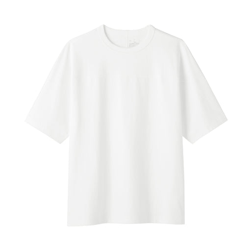 Heavyweight Cotton Football T-Shirt White MUJI