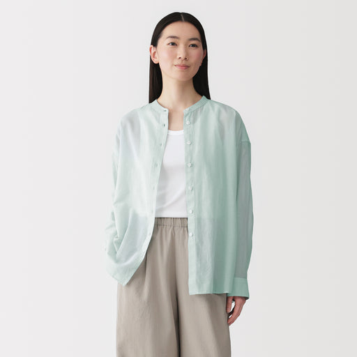 High-Twist Cotton Sheer Shirt MUJI