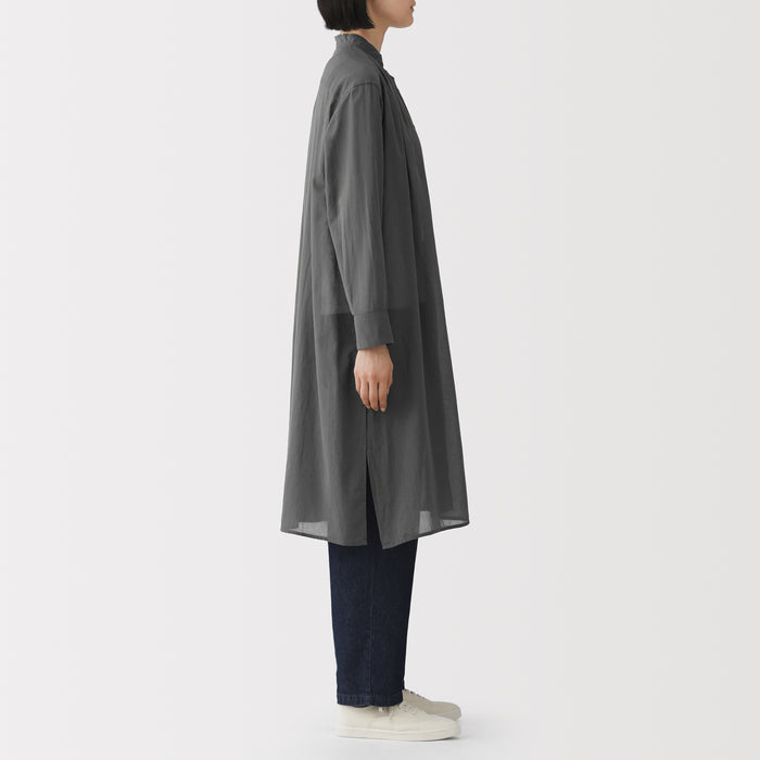 muji cotton dress High-Twist Cotton Sheer Dress
