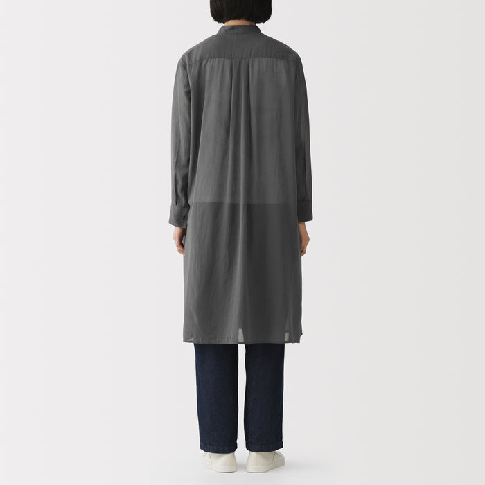 muji shirt dress Broadcloth Shirt Dress