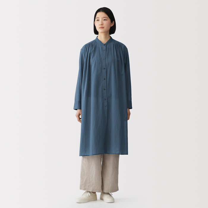 muji cotton dress High-Twist Cotton Sheer Dress | Women's Dresses