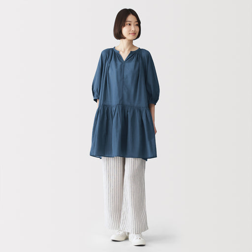 High-Twist Cotton Sheer Dress MUJI