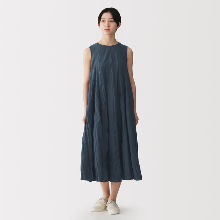Cotton Crepe Sleeveless Dress