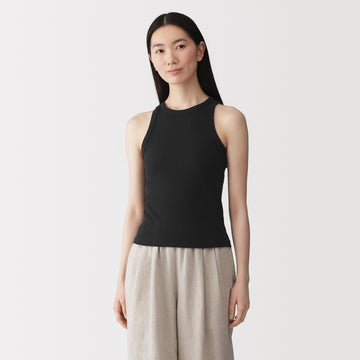 Lyocell Blend Rib Tank Top MUJI